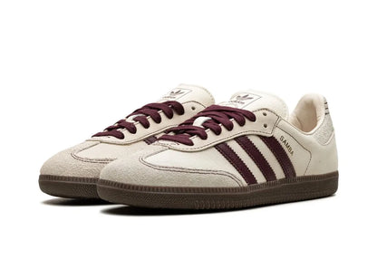 adidas Samba OG Wonder White Maroon (Women's)