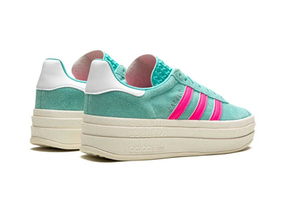 Adidas Gazelle Bold Flash Aqua Lucid Pink - PLUGSNEAKRS