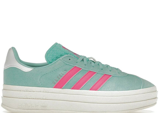 Adidas Gazelle Bold Flash Aqua Lucid Pink - PLUGSNEAKRS