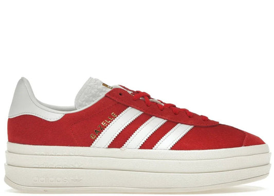 Adidas Gazelle Bold Red Cloud White - PLUGSNEAKRS