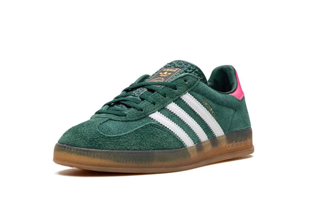 Adidas Gazelle Indoor Collegiate Green Lucid Pink - PLUGSNEAKRS