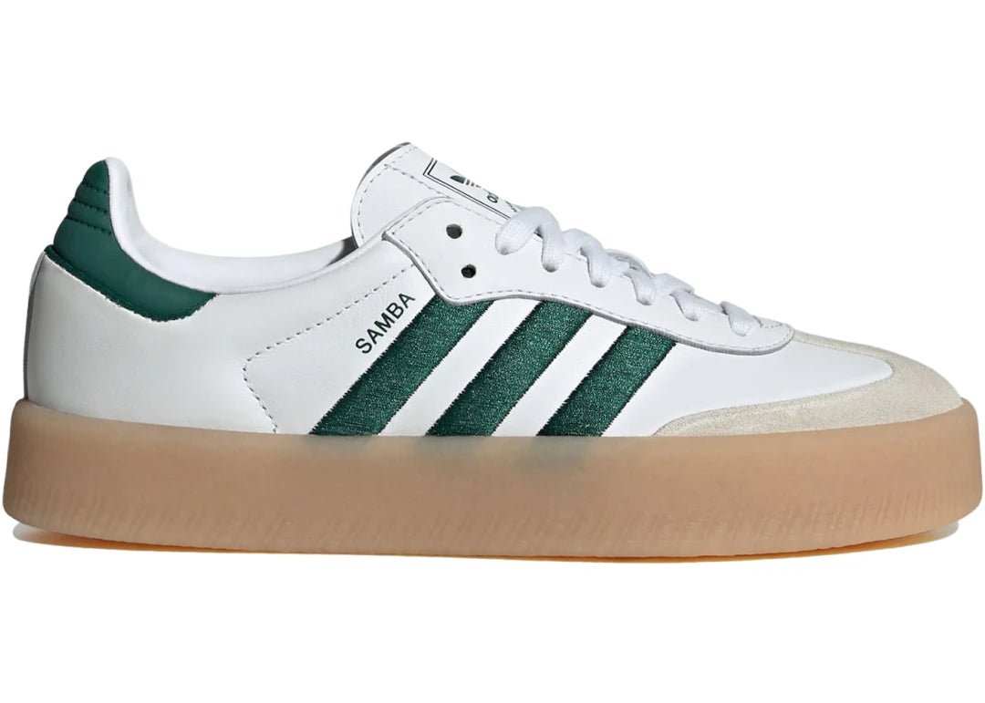 Adidas Sambae White Collegiate Green Gum - PLUGSNEAKRS