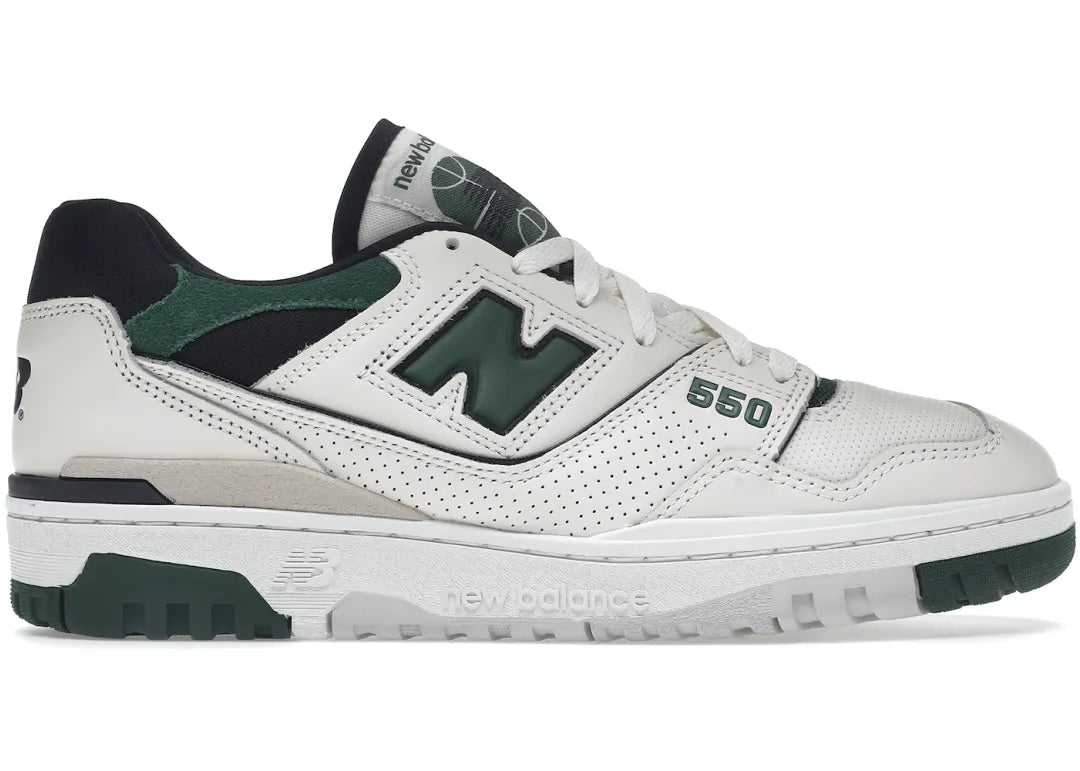 New Balance 550 Sea Salt Pine Green - PLUGSNEAKRS