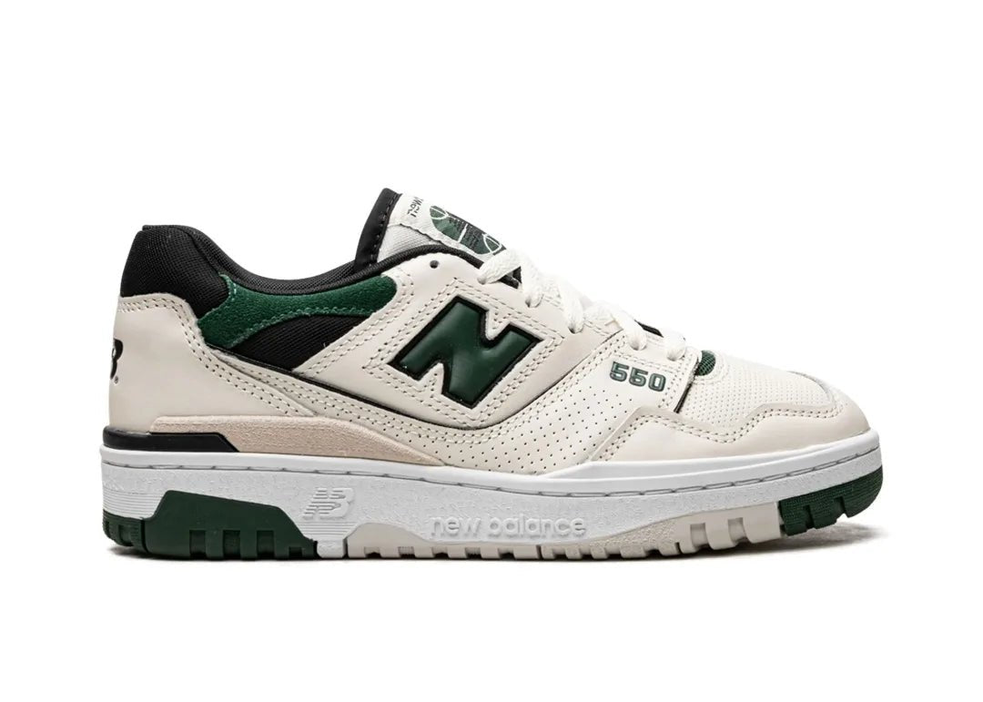 New Balance 550 Sea Salt Pine Green - PLUGSNEAKRS