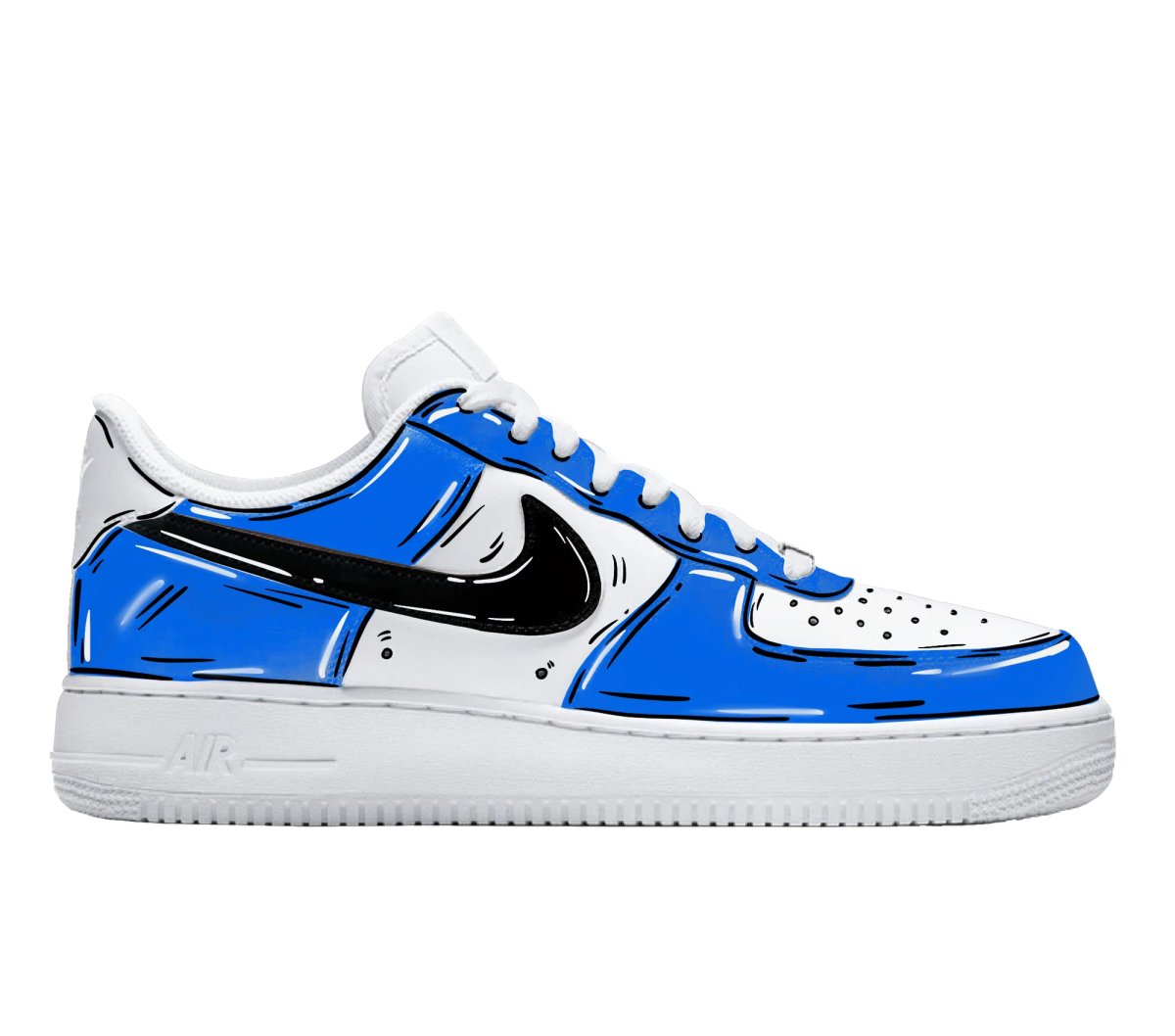 Nike Air Force 1 Custom Cartoon - PLUGSNEAKRS