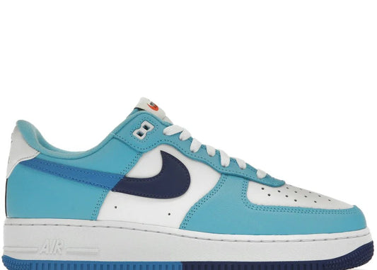 Nike Air Force 1 Low '07 LV8 Split Light Photo Blue Deep Royal - PLUGSNEAKRS