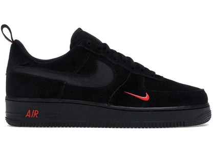 Nike Air Force 1 Low Multi-Swoosh Black Crimson - PLUGSNEAKRS