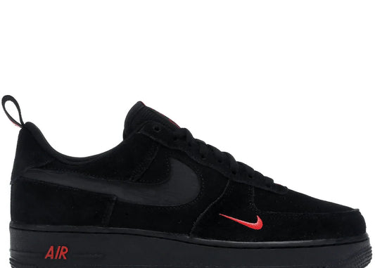 Nike Air Force 1 Low Multi-Swoosh Black Crimson - PLUGSNEAKRS