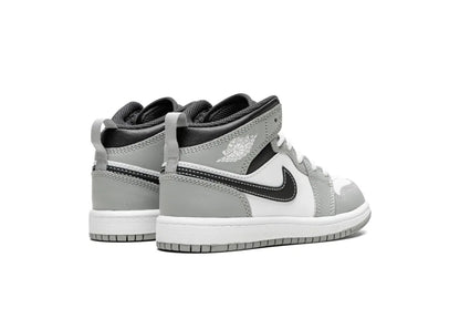 Nike Air Jordan 1 Mid Light Smoke Grey (PS) - PLUGSNEAKRS