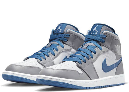 Nike Air Jordan 1 Mid True Blue - PLUGSNEAKRS