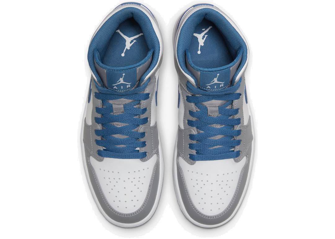 Nike Air Jordan 1 Mid True Blue - PLUGSNEAKRS