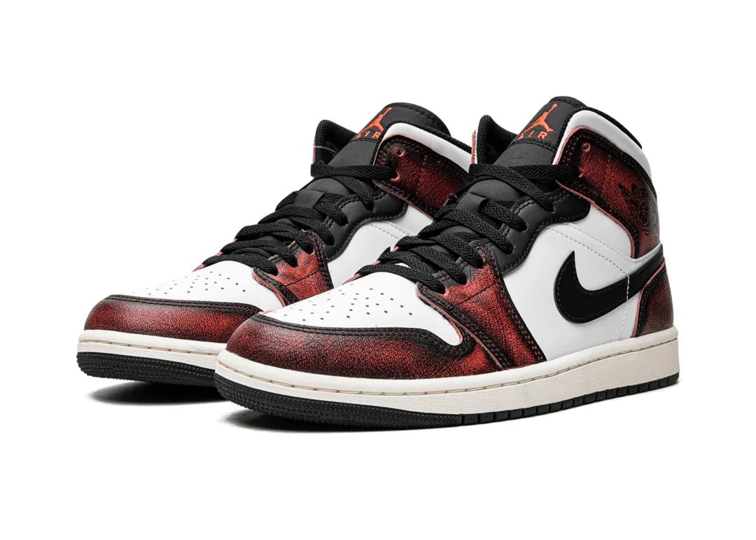 Nike Air Jordan 1 Mid Wear-Away Chicago - PLUGSNEAKRS