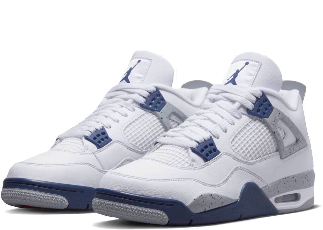 Nike Air Jordan 4 Retro White Midnight Navy