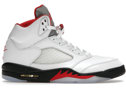 Nike Air Jordan 5 Retro Fire Red Silver Tongue